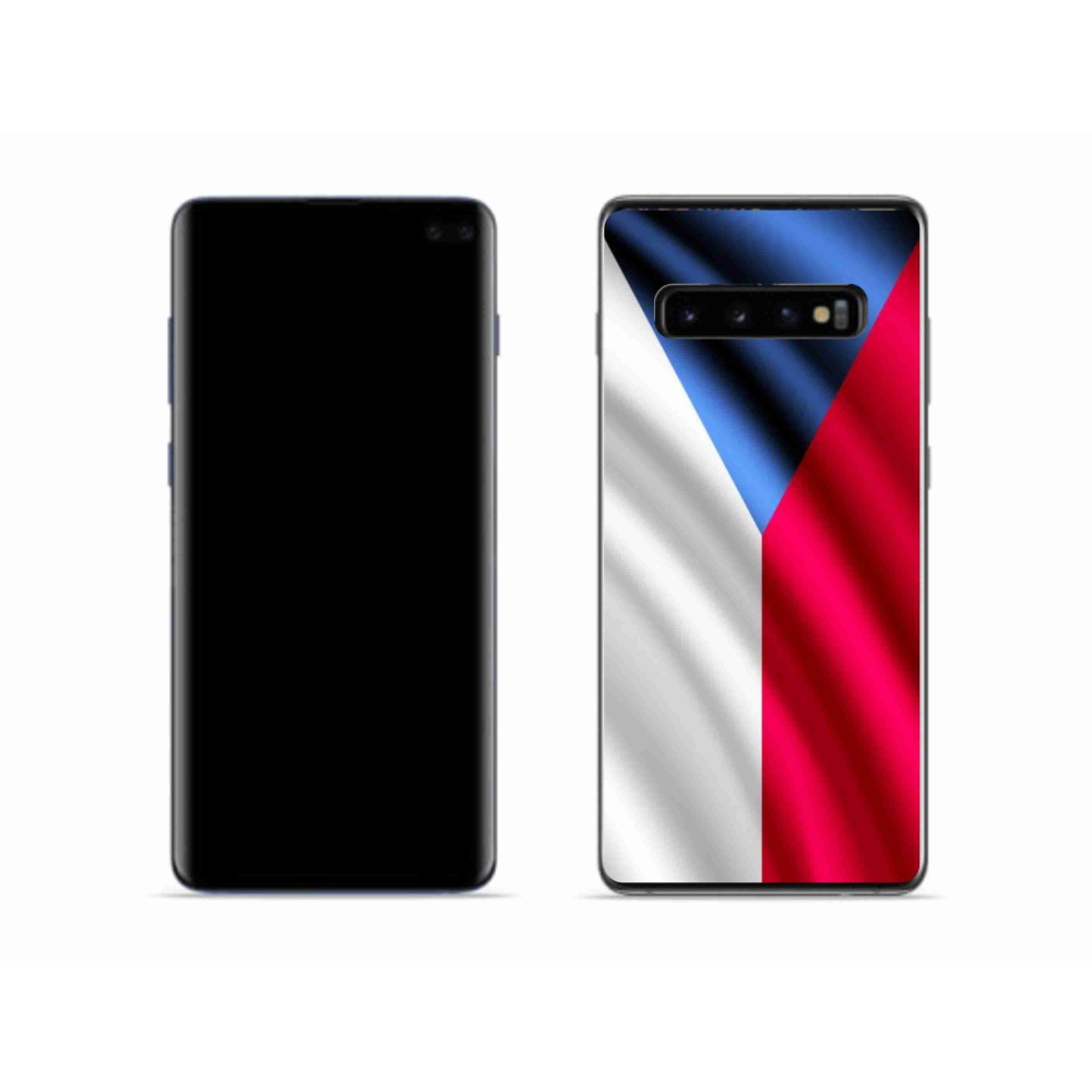 Gélový kryt mmCase na mobil Samsung Galaxy S10 - česká vlajka