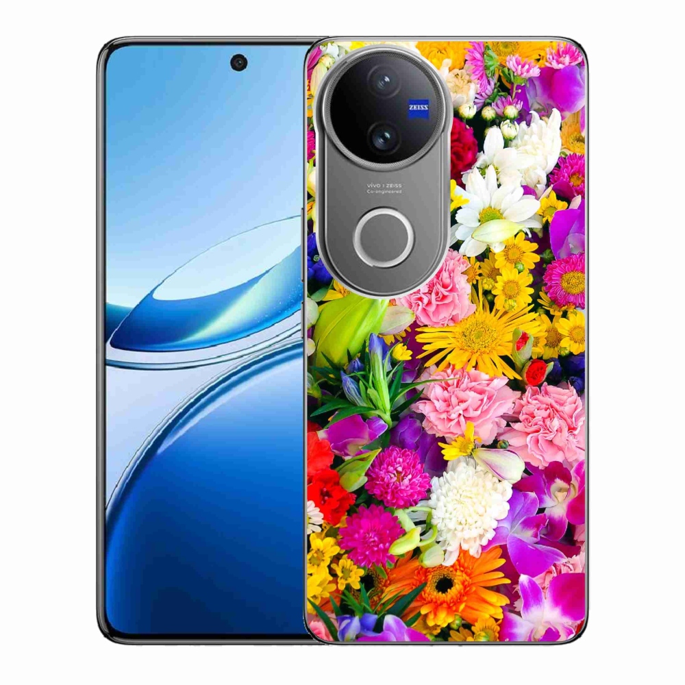 Gélový kryt mmCase na Vivo V50 5G - kvety 12