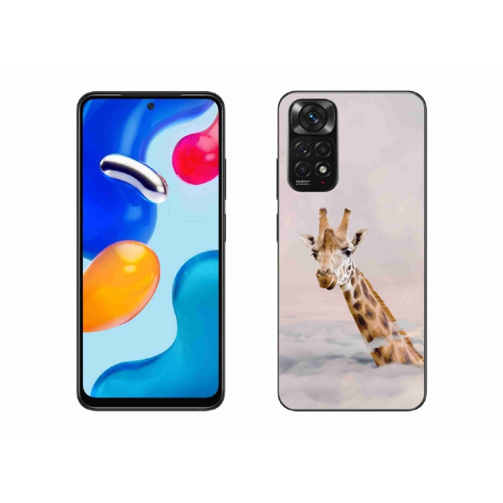 Gélový kryt mmCase na Xiaomi Redmi Note 11S 4G - žirafa v oblakoch