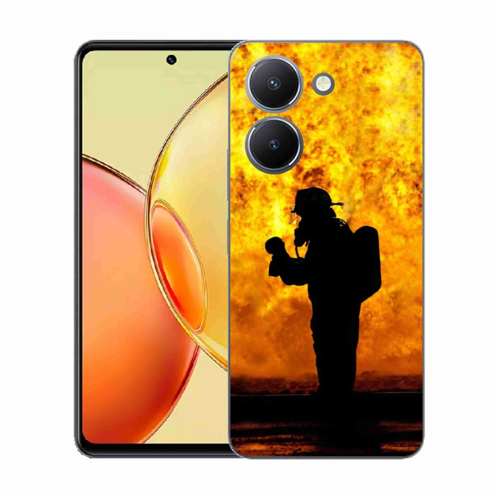 Gélový kryt mmCase na Vivo Y36 - hasič