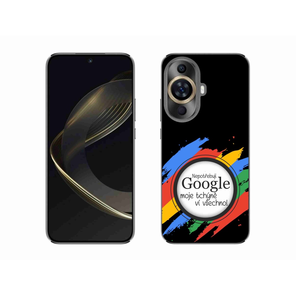 Gélový kryt mmCase na Huawei Nova 11 - svokra vie všetko čierne pozadie