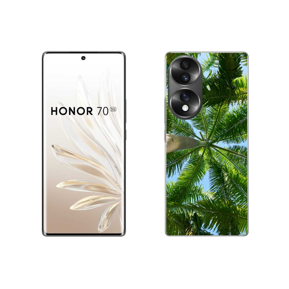 Gélový kryt mmCase na Honor 70 - palmy