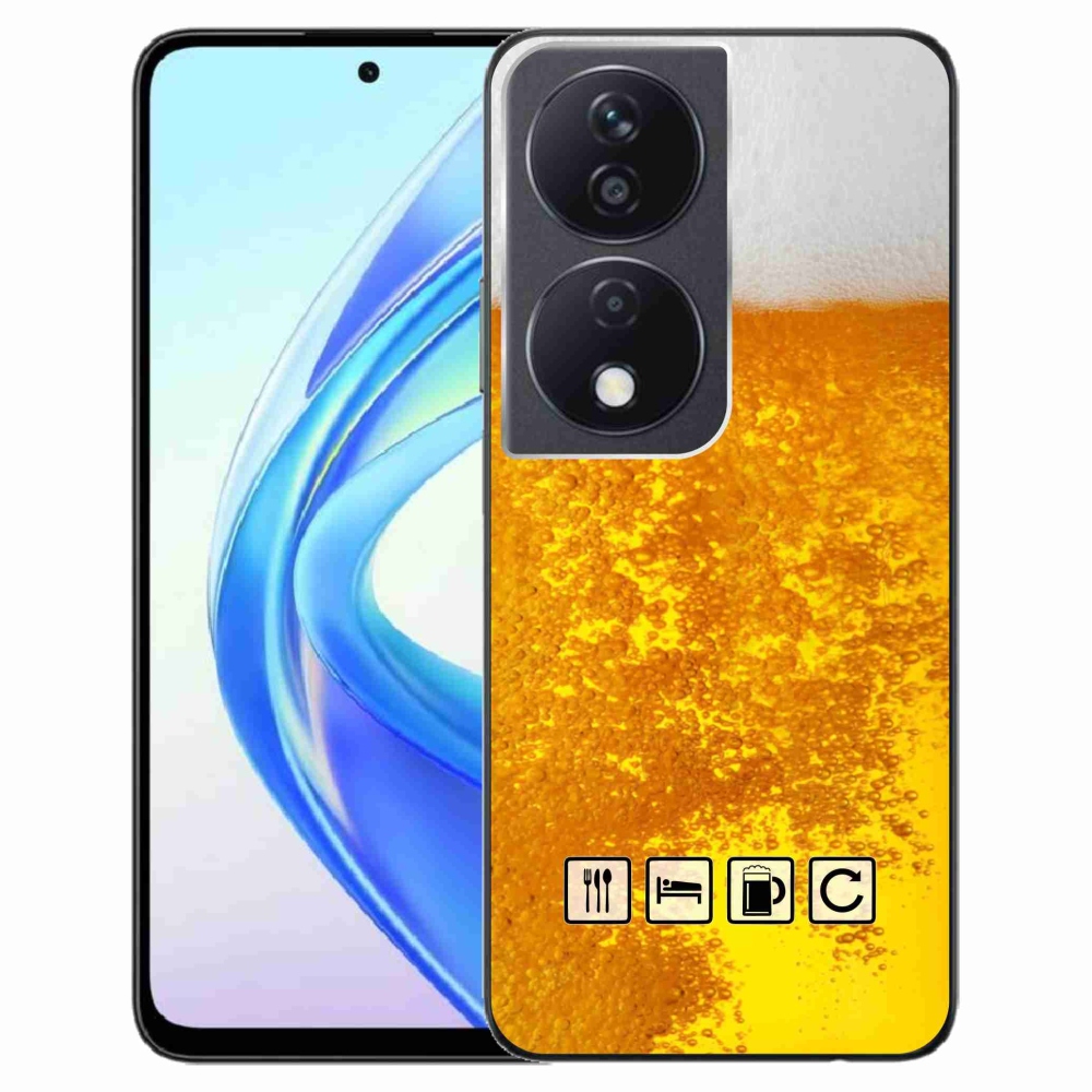 Gélový kryt mmCase na Honor X7b/Honor 90 Smart - pivný motív 3