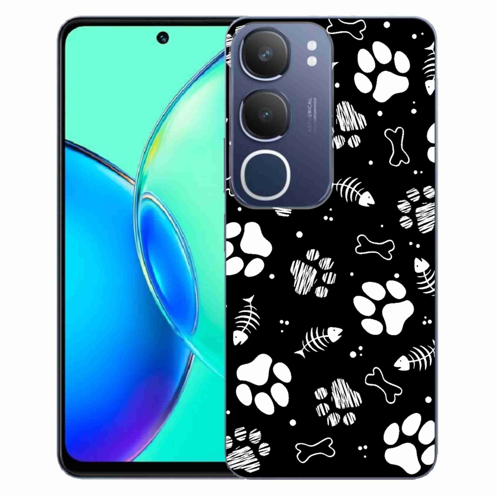 Gélový kryt mmCase na Vivo Y19s - psie labky