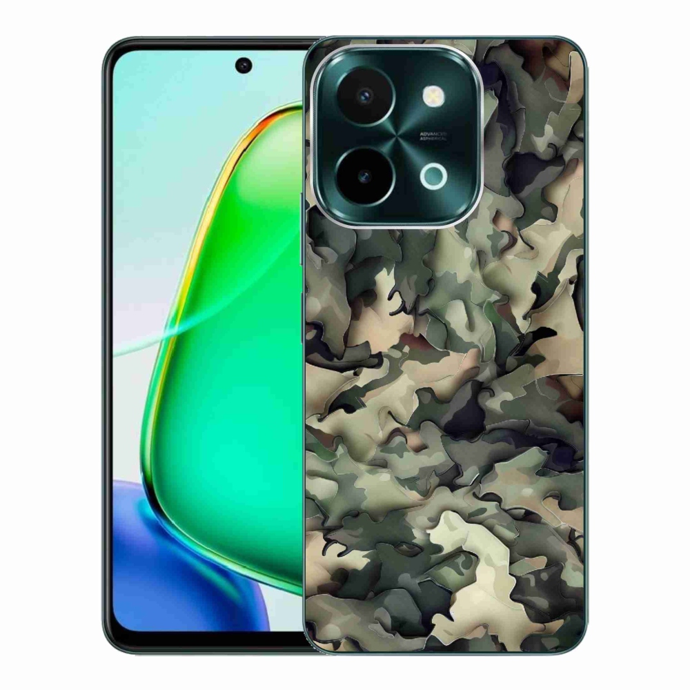Gélový kryt mmCase na Vivo Y28 - maskáčový vzor 9