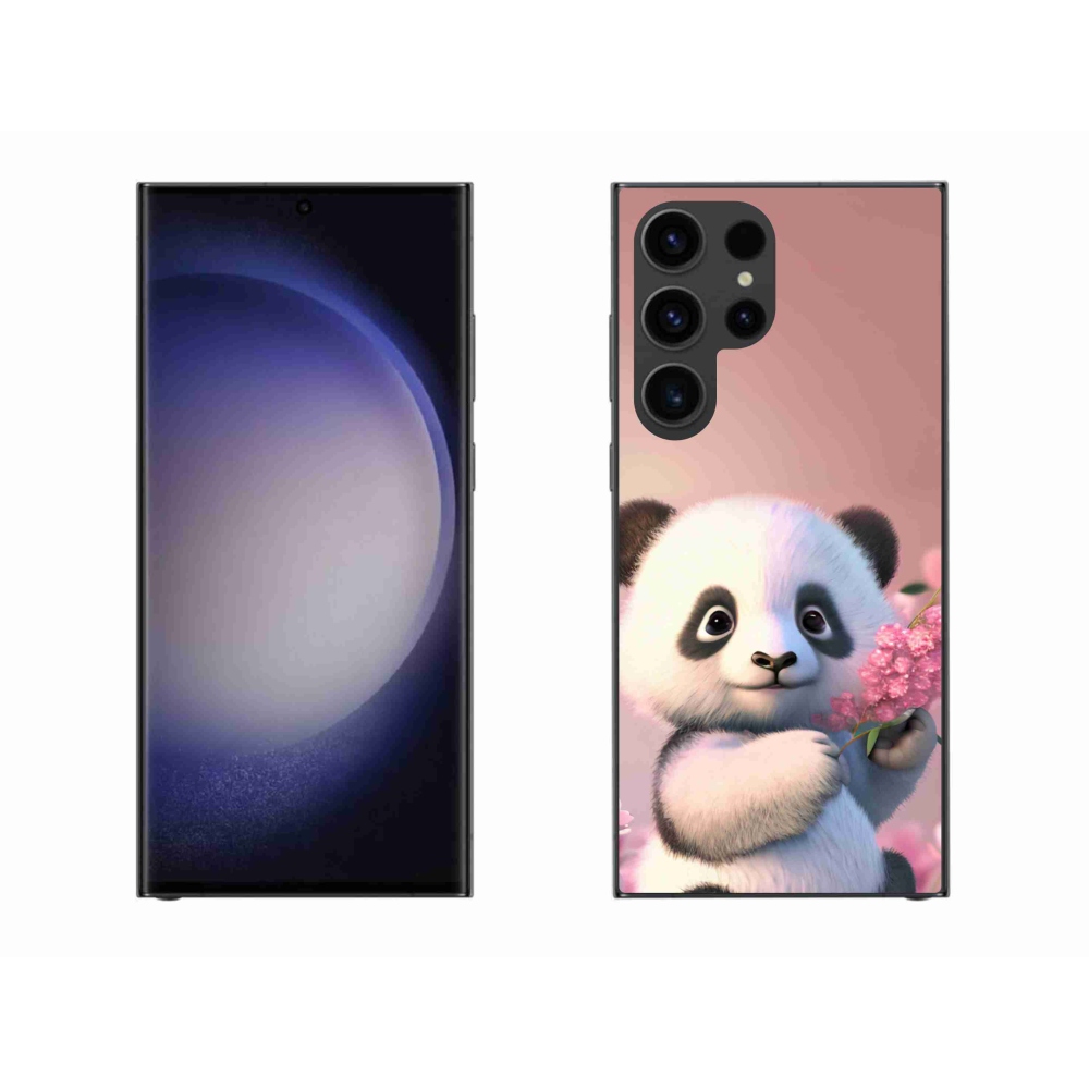 Gélový kryt mmCase na Samsung Galaxy S23 Ultra 5G - roztomilá panda