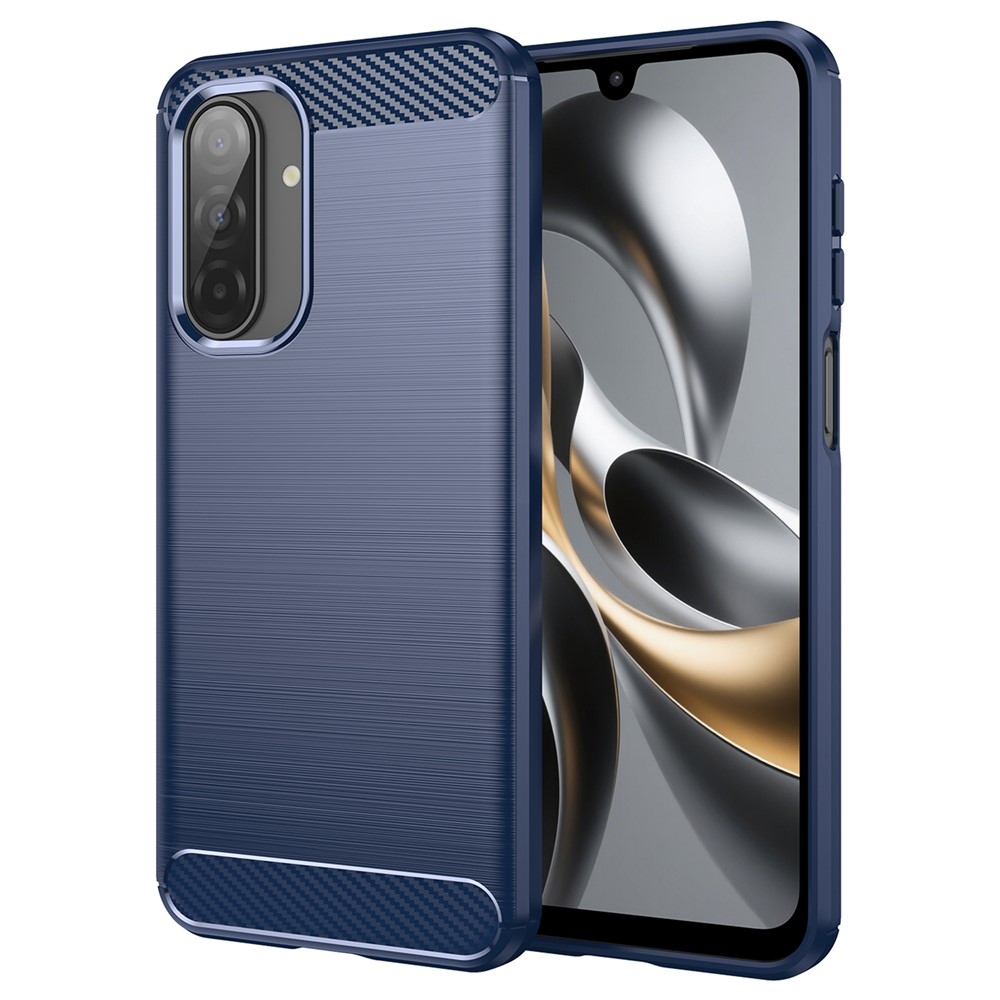Carbon odolný gélový obal na mobil Samsung Galaxy A17 5G - modrý