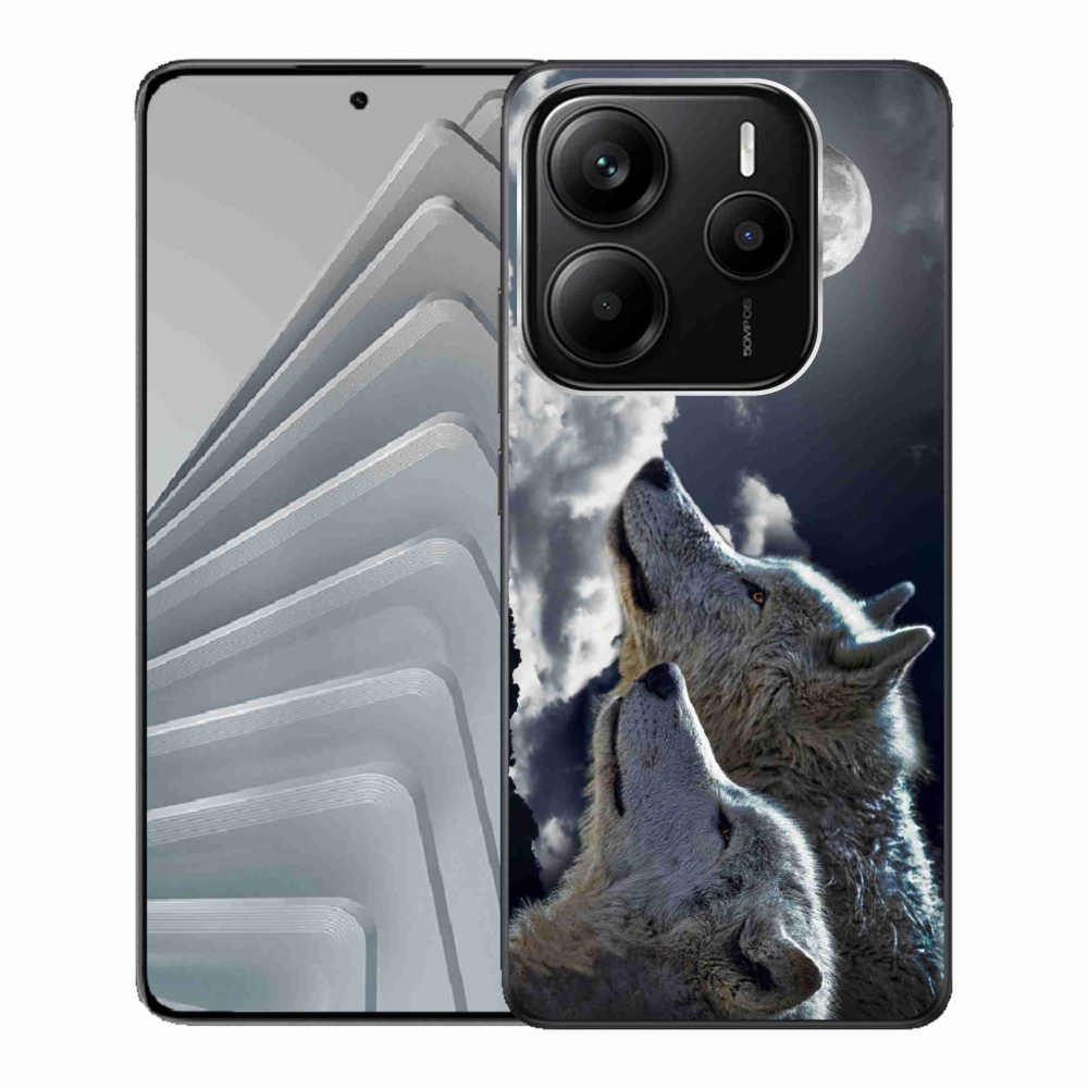 Gélový kryt mmCase na Xiaomi Redmi Note 14 5G - vlci