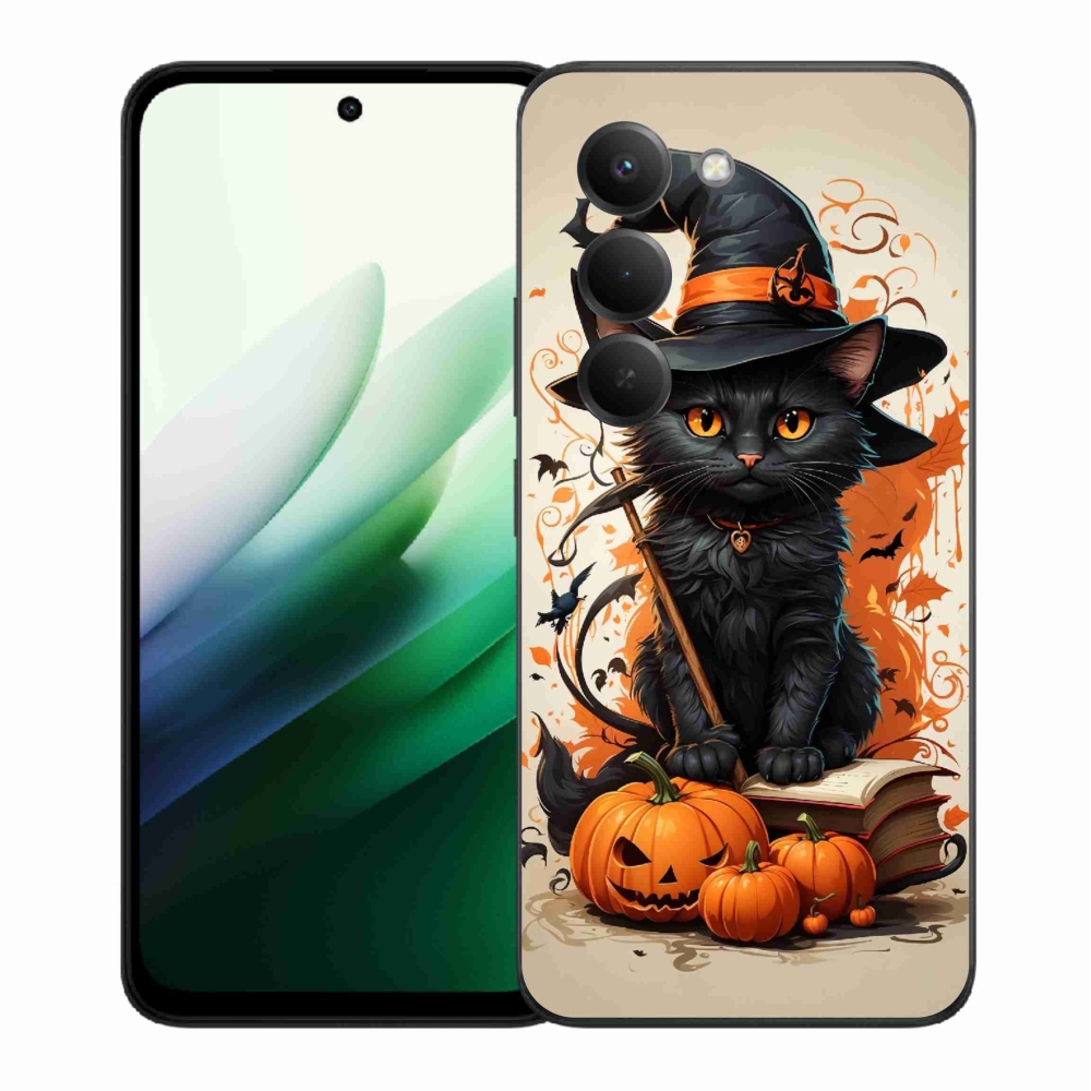 Gélový kryt mmCase na Xiaomi Redmi 15 5G (169mm) - kocúr čarodejník
