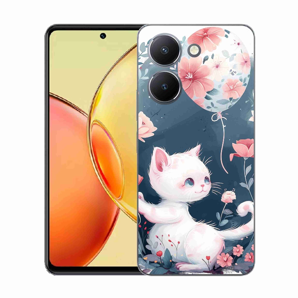 Gélový kryt mmCase na Vivo Y36 - mačiatko s balónikom