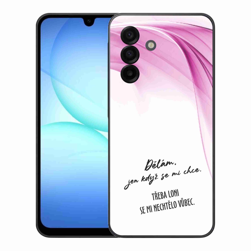 Gélový kryt mmCase na Samsung Galaxy A17 4G/5G - vtipný text 12 biele pozadie
