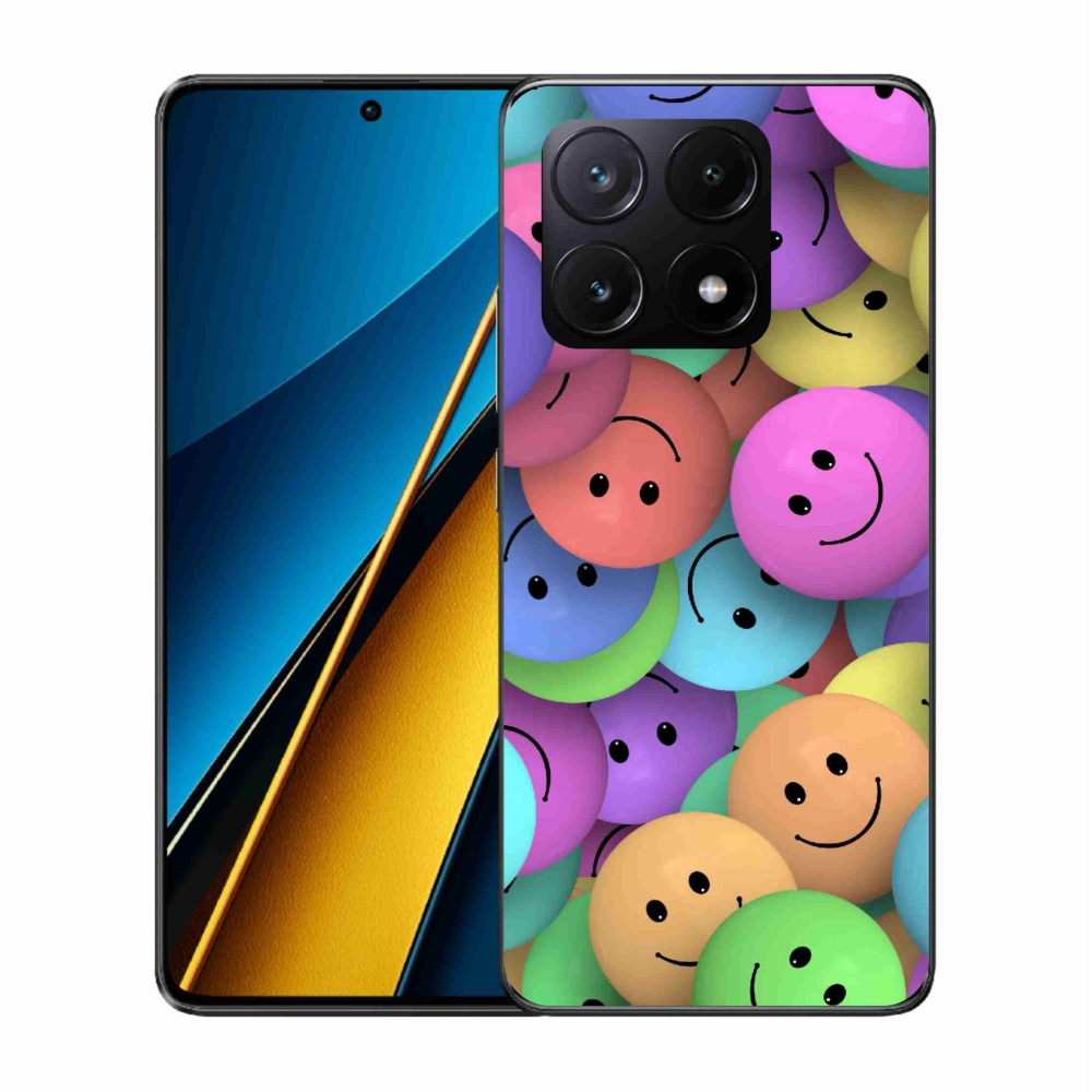 Gélový kryt mmCase na Xiaomi Poco X6 Pro 5G - farební smajlíci