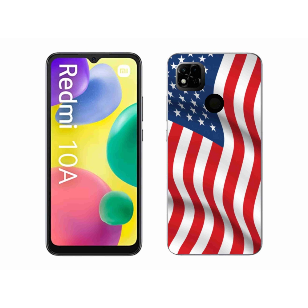 Gélový kryt mmCase na mobil Xiaomi Redmi 10A - USA vlajka