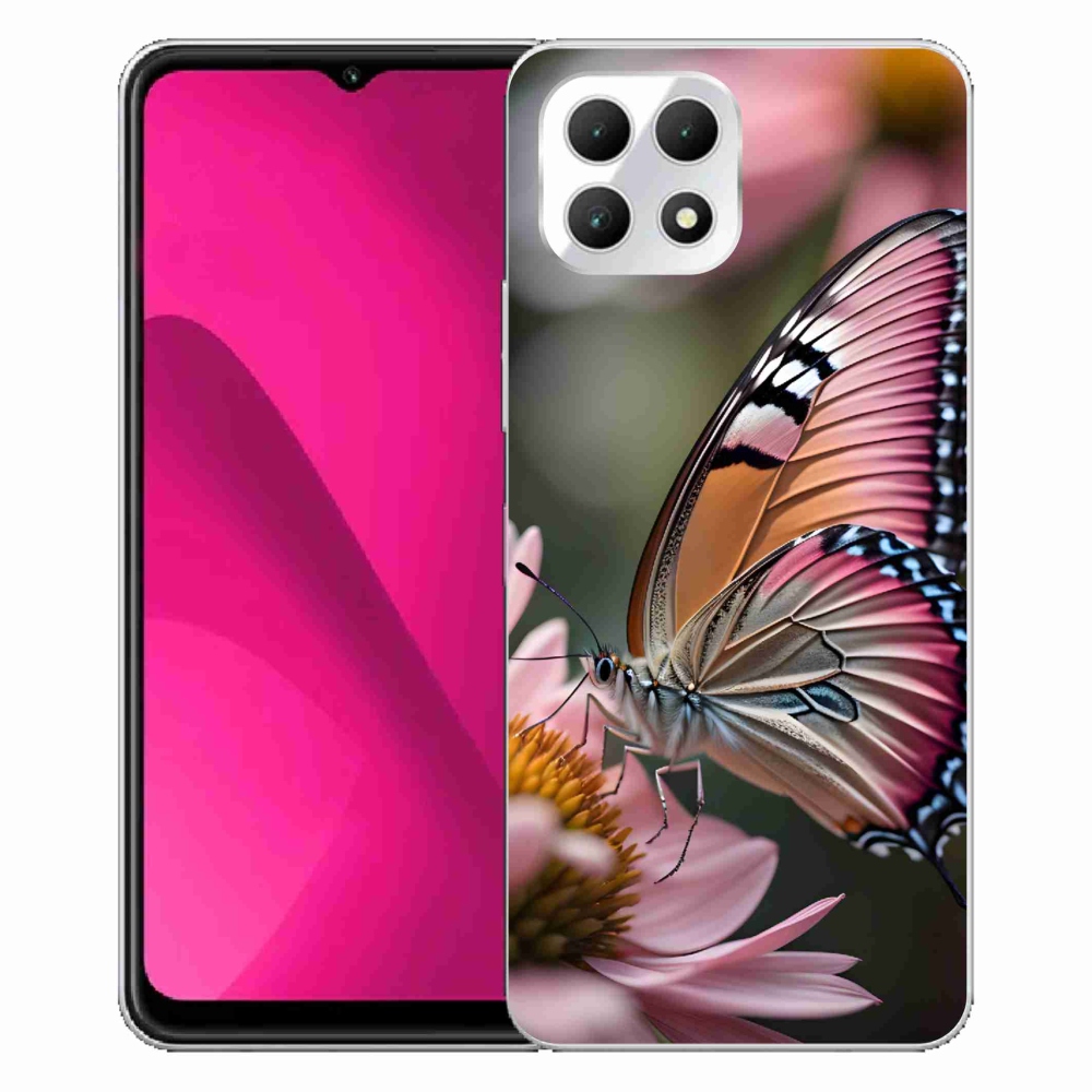 Gélový kryt mmCase na T-Mobile T Phone 2 - farebný motýľ