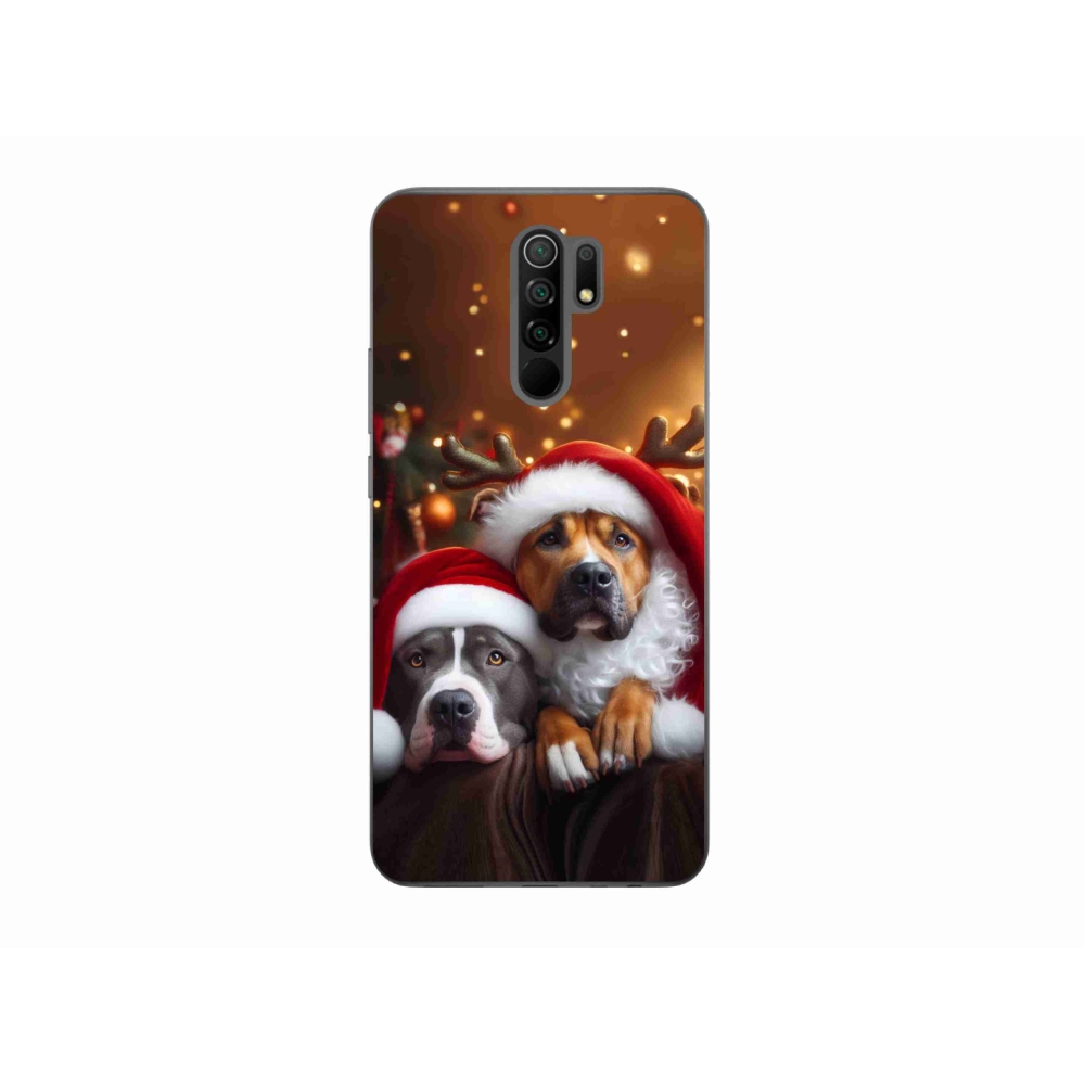 Gélový kryt mmCase na Xiaomi Redmi 9 - vianočné psy