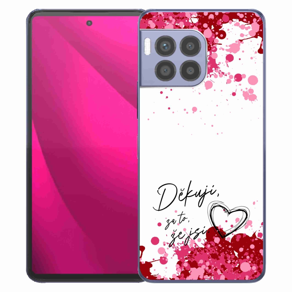 Gélový kryt mmCase na T-Mobile T Phone 2 Pro - zamilovaný text 2 biele pozadie