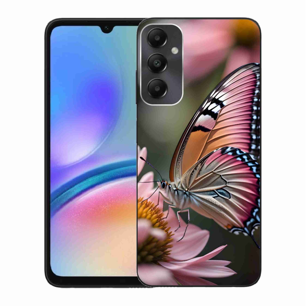 Gélový kryt mmCase na Samsung Galaxy A05s - farebný motýľ