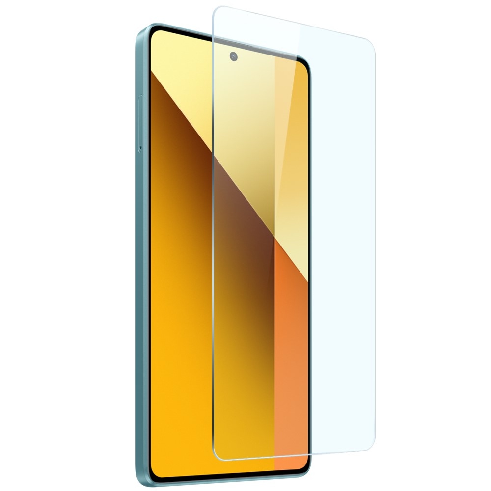 NORTHJO priehľadný gélový obal + tvrdené sklo na Xiaomi Redmi Note 13 5G - priehľadný