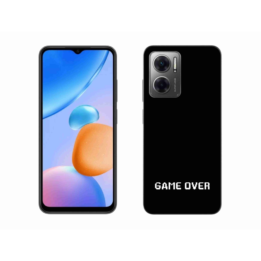 Gélový kryt mmCase na Xiaomi Redmi 10 5G - game over čierne pozadie
