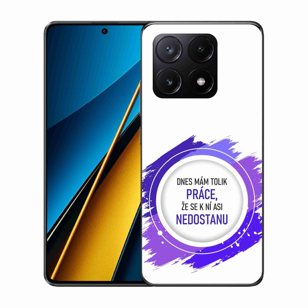 Gélový kryt mmCase na Xiaomi Poco X6 Pro 5G - vtipný text 6 biele pozadie