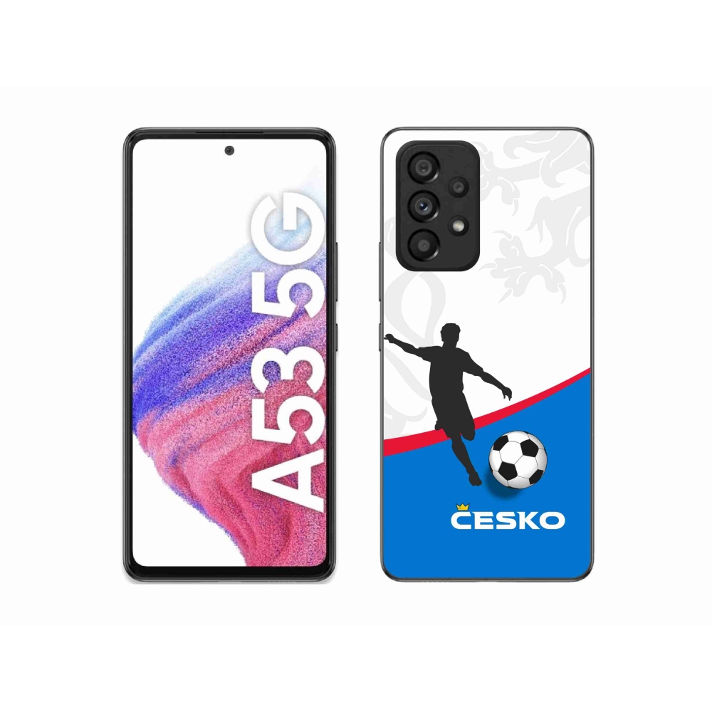 Gélový kryt mmCase na Samsung Galaxy A53 5G - futbal Česko 1