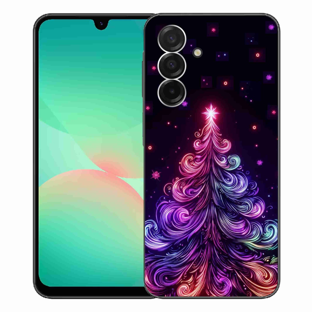 Gélový kryt mmCase na Samsung Galaxy A26 5G - neónový vianočný stromček 1