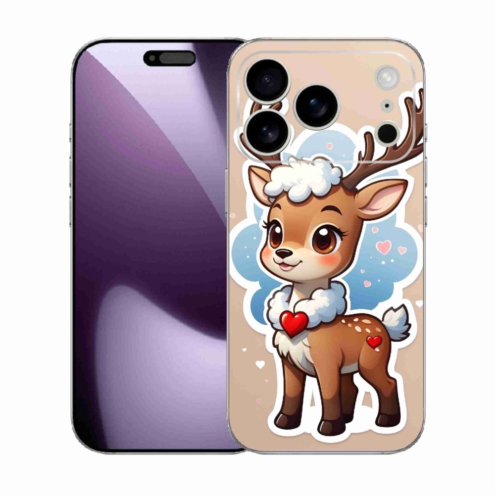 Gélový kryt mmCase na iPhone 17 Pro - kreslený sob