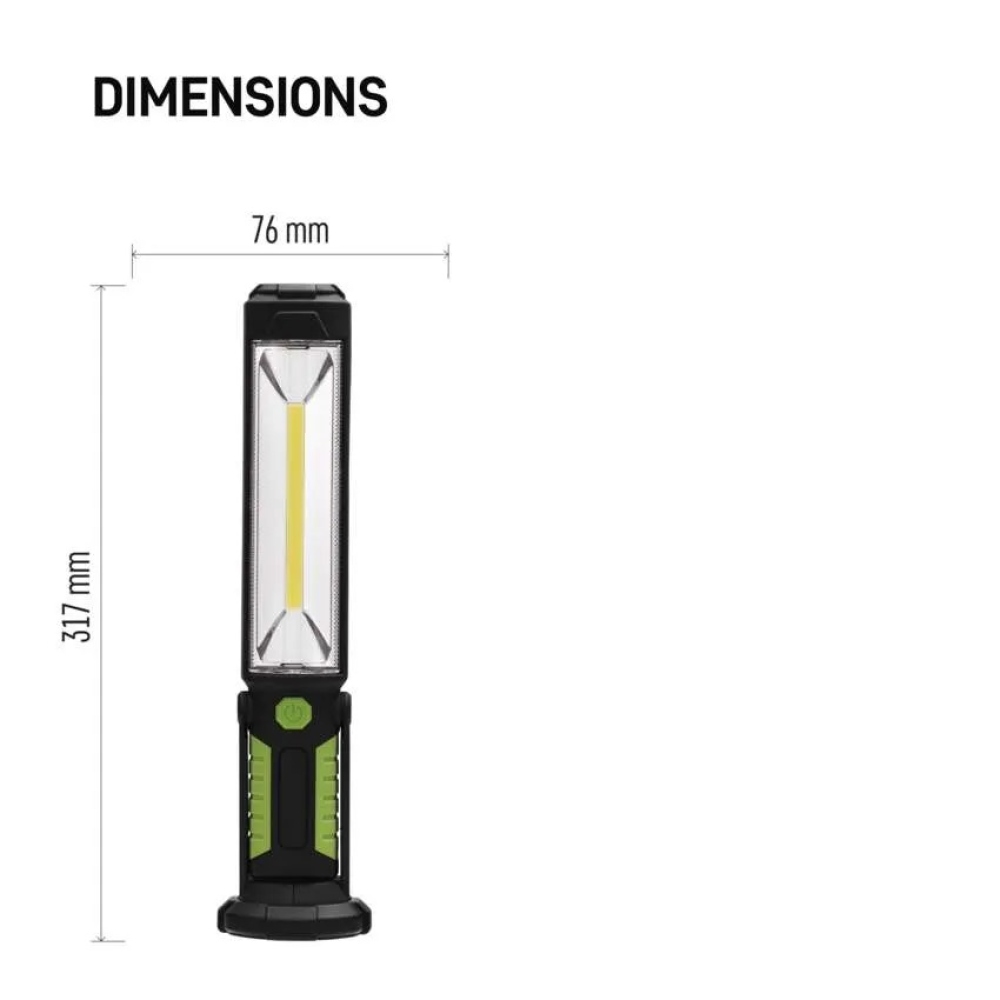 COB LED + LED pracovné svietidlo P4525,500 lm, Li-Ion 2000 mAh