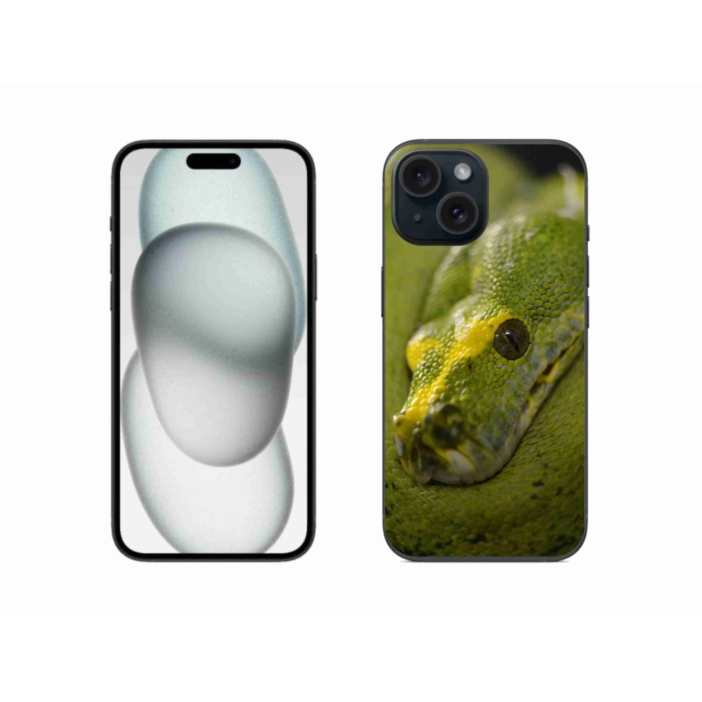 Gélový kryt mmCase na iPhone 15 - had 2