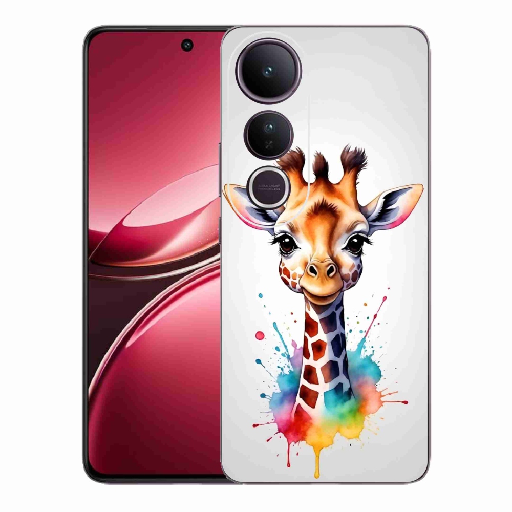 Gélový kryt mmCase na Vivo V50 Lite 4G/5G - žirafa 1
