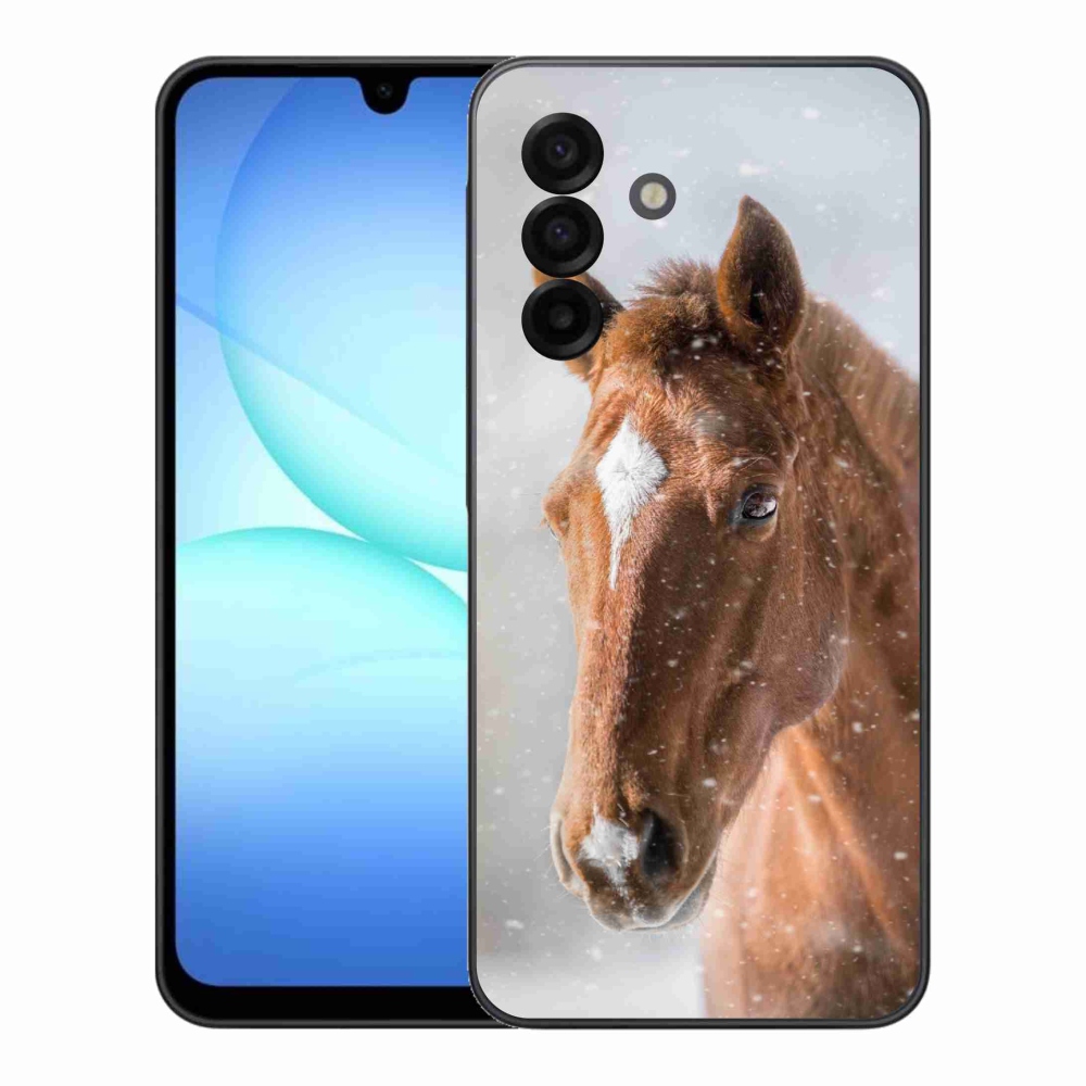 Gélový kryt mmCase na Samsung Galaxy A17 5G - hnedý kôň 2