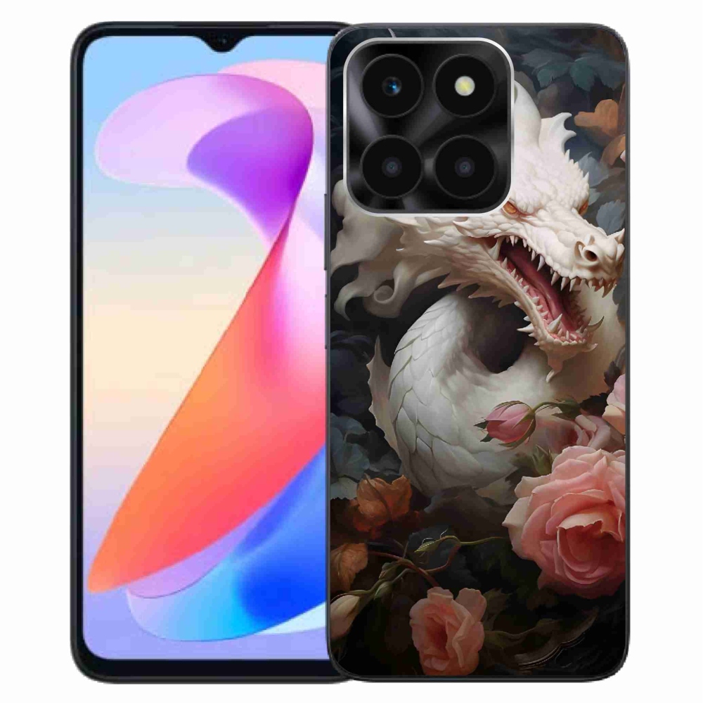 Gélový kryt mmCase na Honor X6a - biely drak