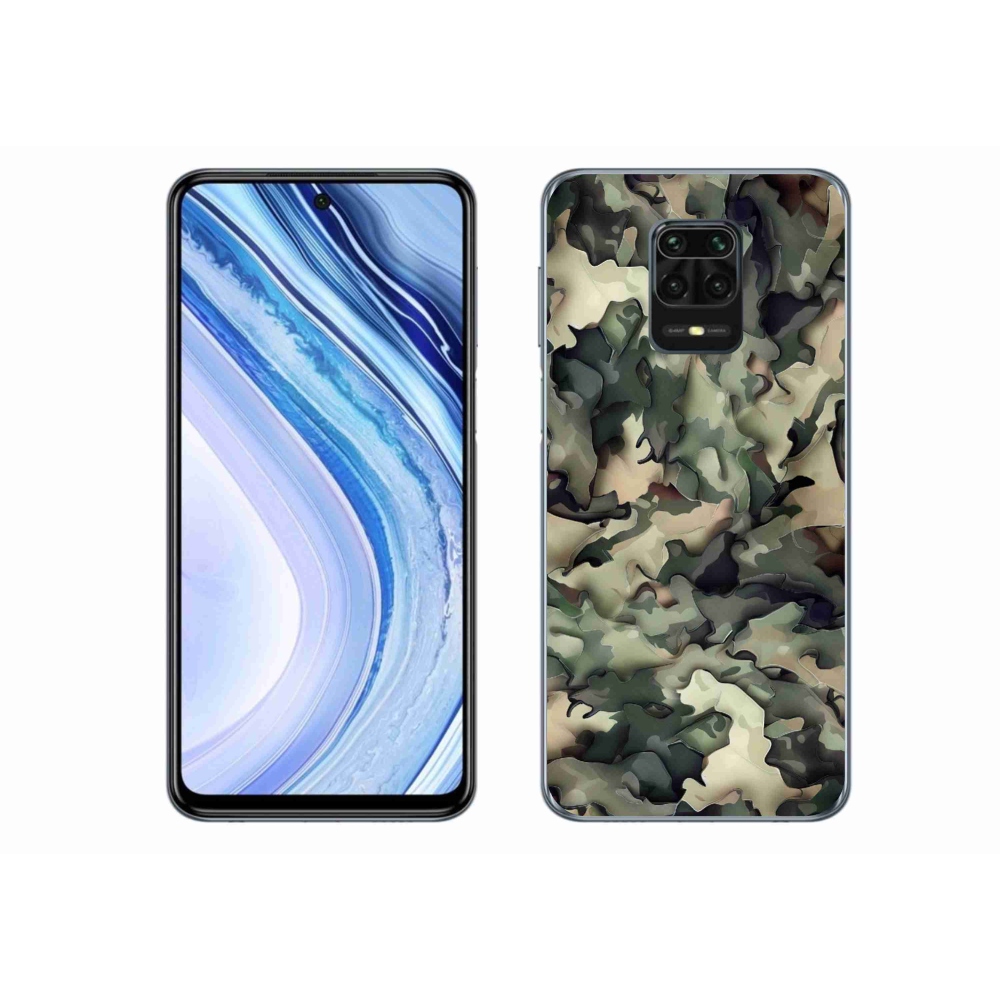 Gélový kryt mmCase na Xiaomi Redmi Note 9 Pro - maskáčový vzor 9