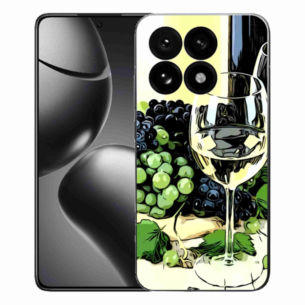 Gélový kryt mmCase na Xiaomi 15T - pohár vína