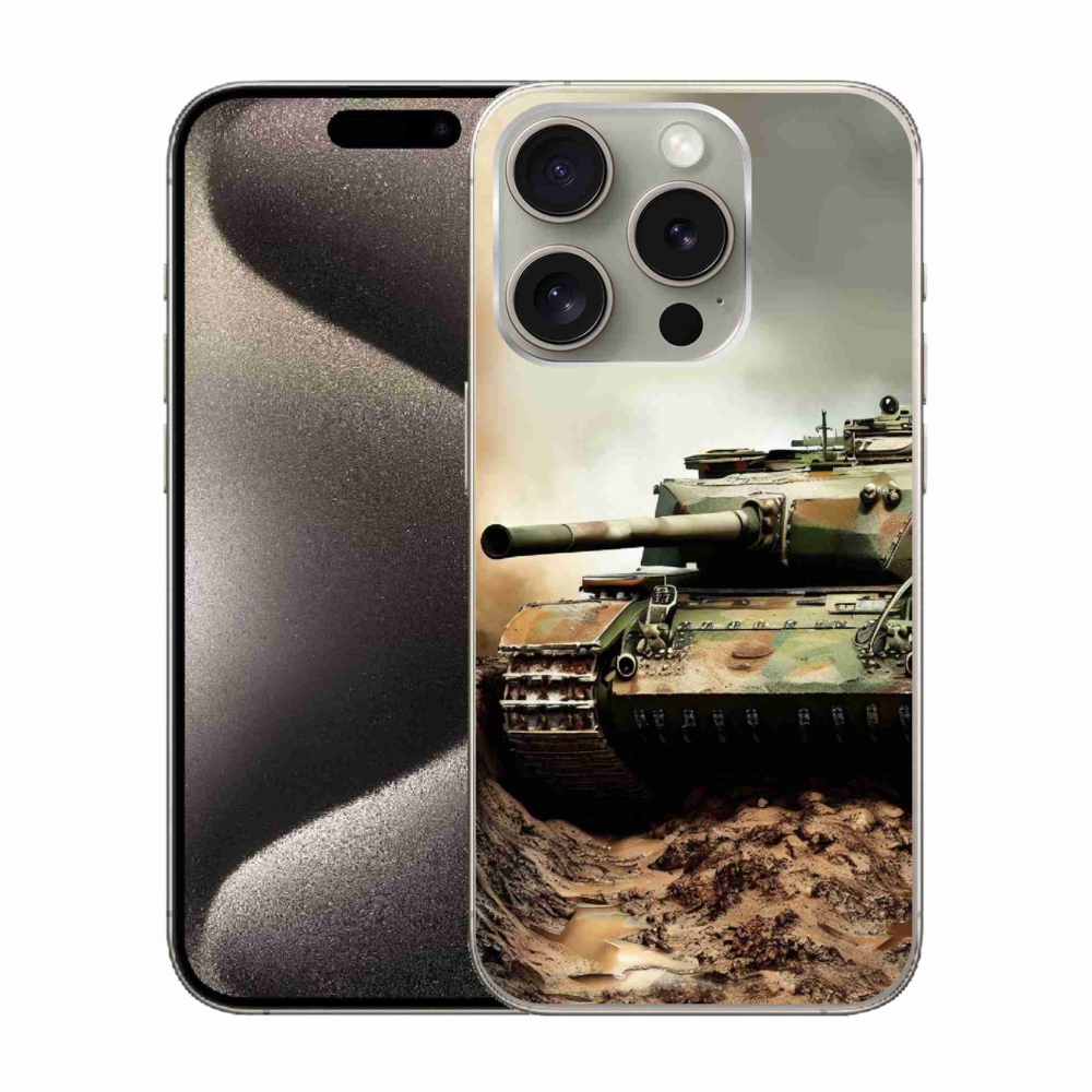 Gélový kryt mmCase na iPhone 15 Pro - tank