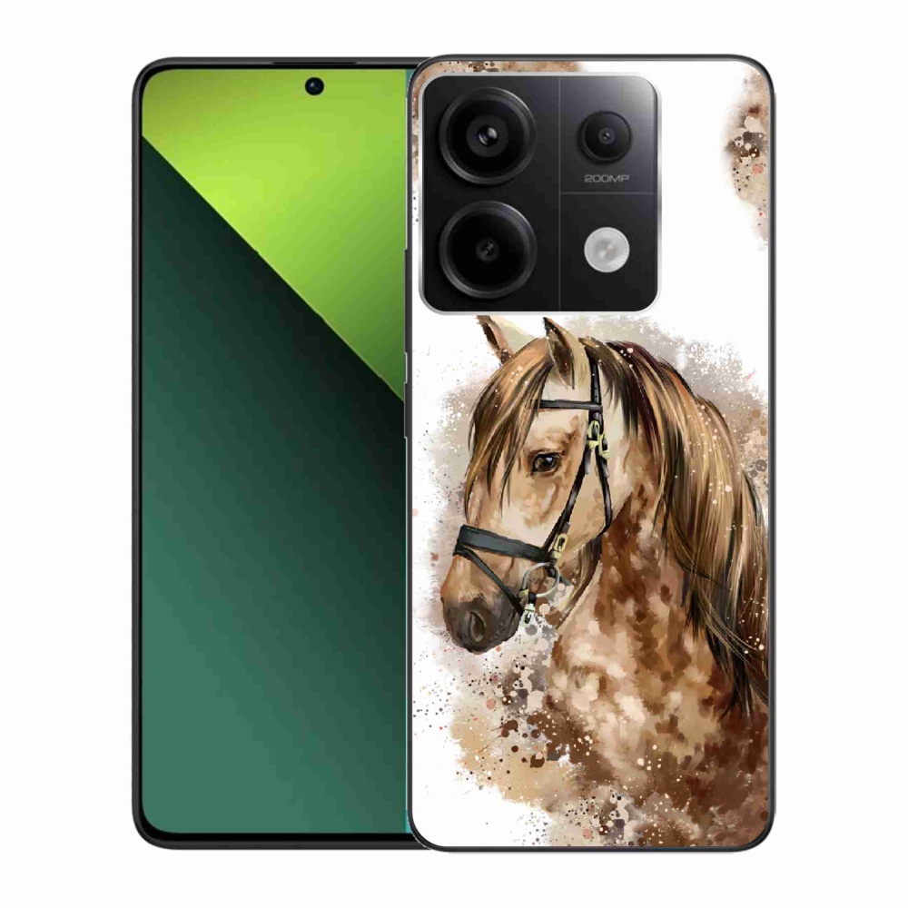 Gélový kryt mmCase na Xiaomi Redmi Note 13 Pro 5G/Poco X6 5G - hnedý kreslený kôň