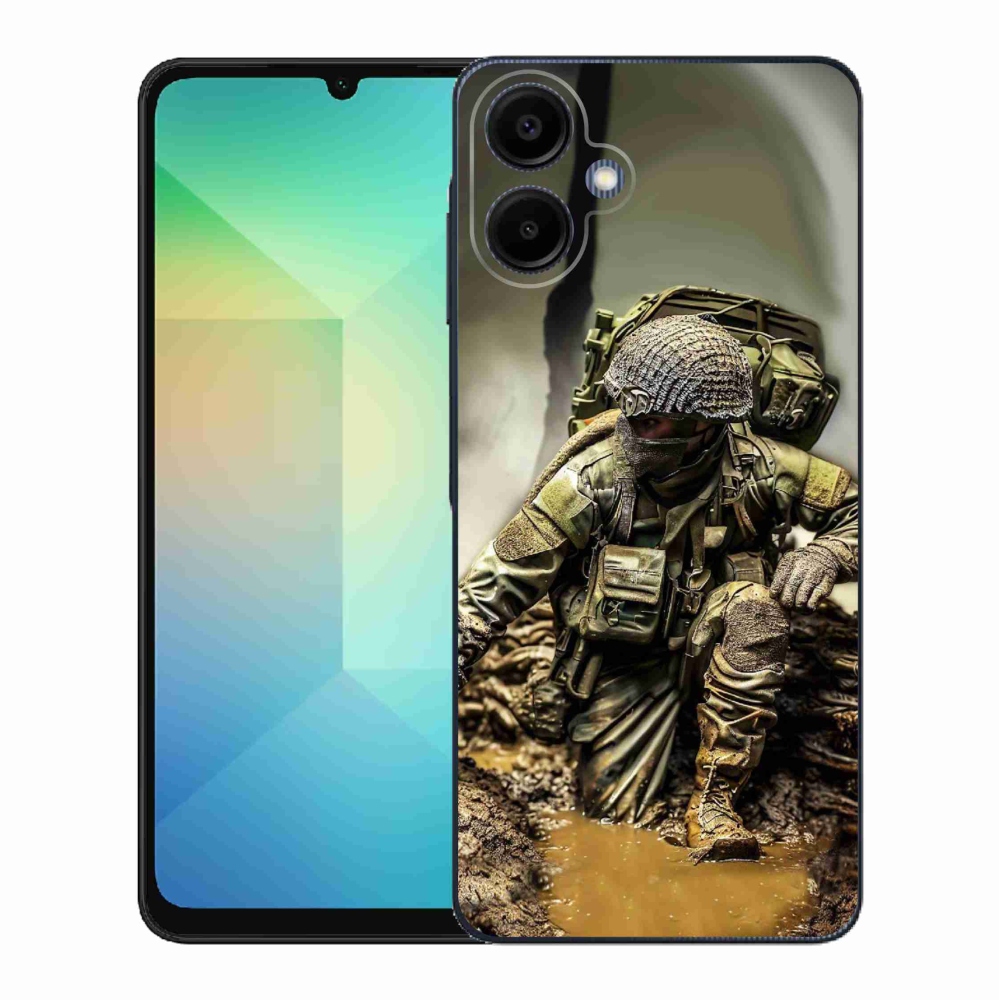 Gélový kryt mmCase na Samsung Galaxy A06 4G - vojak