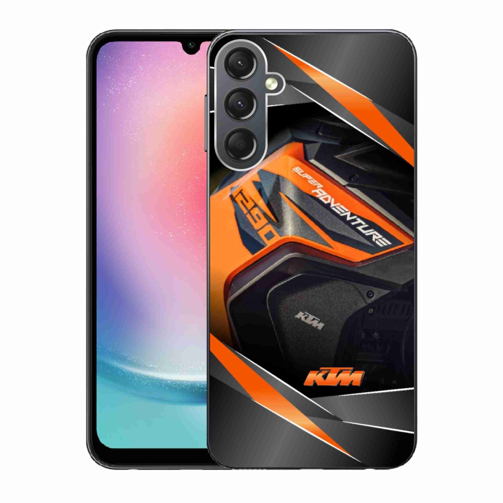 Gélový kryt mmCase na Samsung Galaxy A24 - motorka ktm