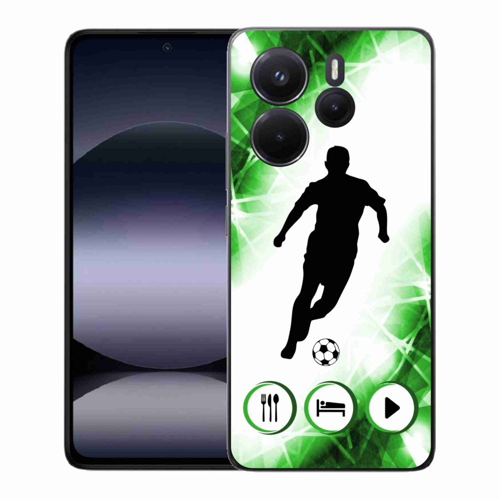 Gélový kryt mmCase na Xiaomi Redmi Note 14 - futbalista