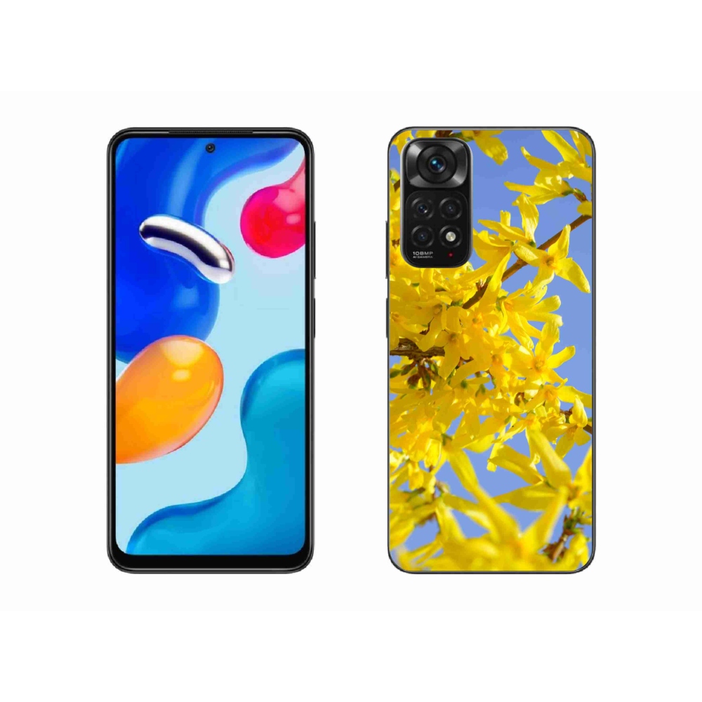 Gélový kryt mmCase na Xiaomi Redmi Note 11 4G - žlté kvety