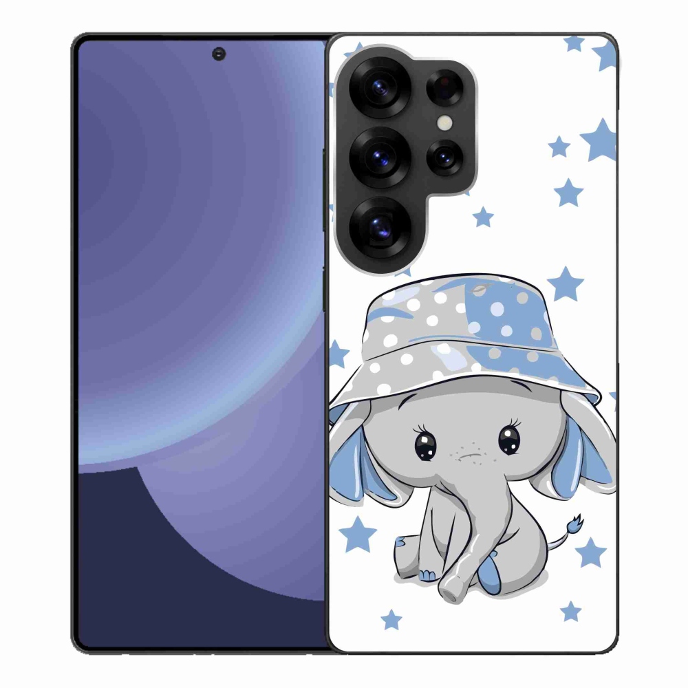 Gélový kryt mmCase na Samsung Galaxy S25 Ultra - modrý slon