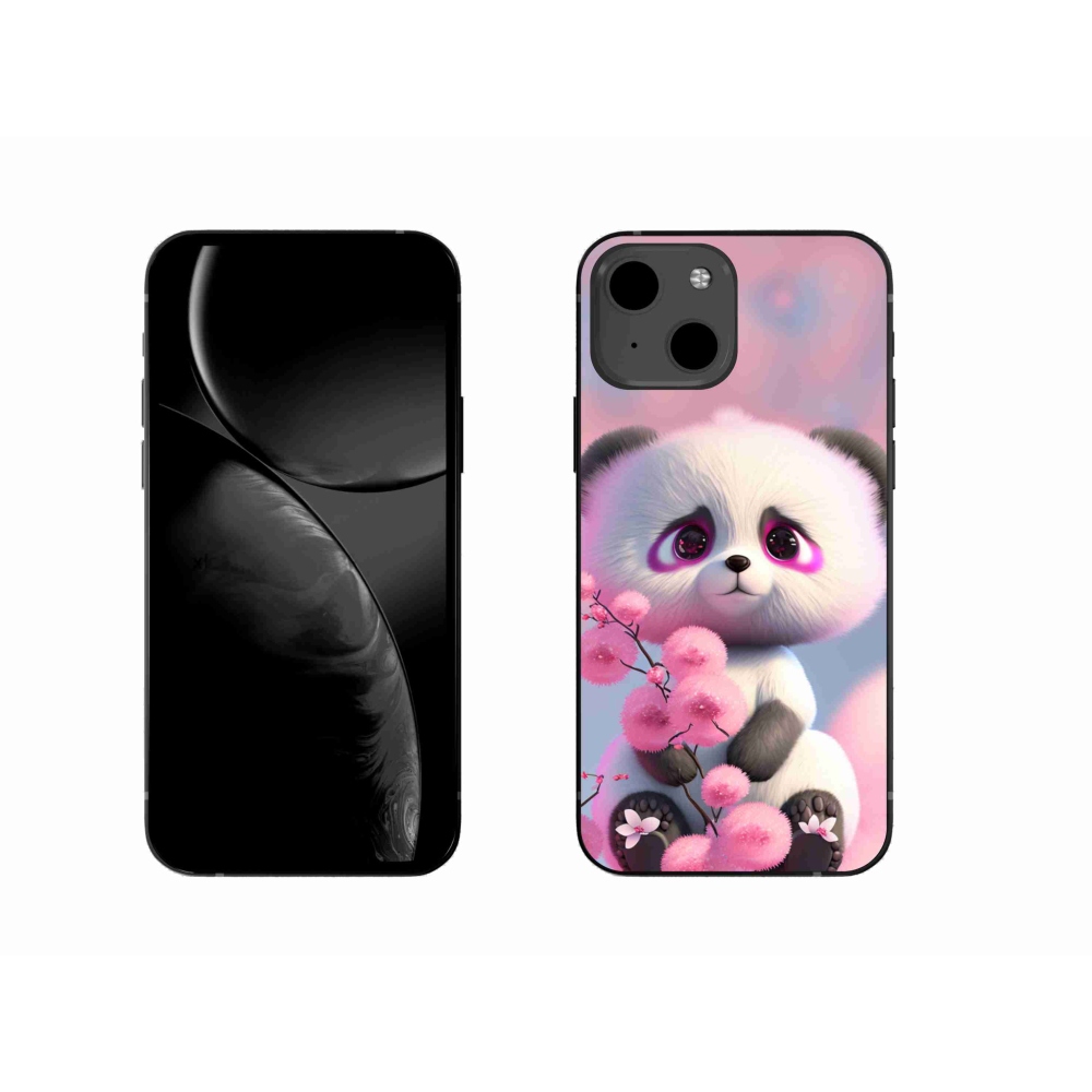 Gélový kryt mmCase na iPhone 13 6.1 - roztomilá panda 1