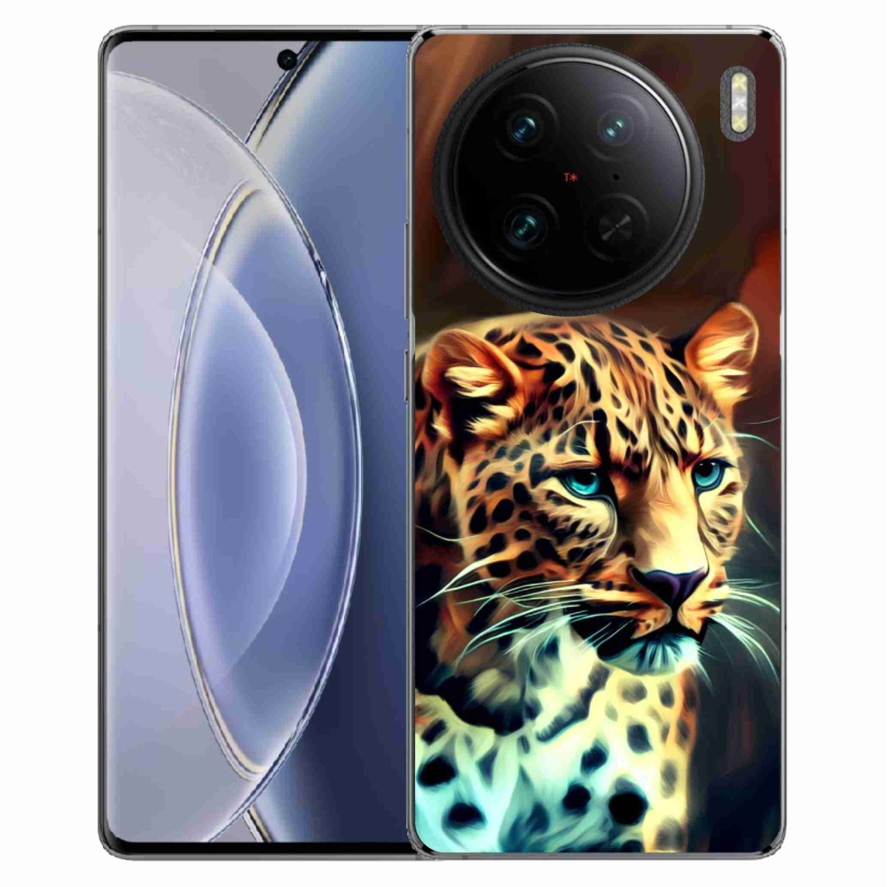 Gélový kryt mmCase na Vivo X90 Pro - leopard