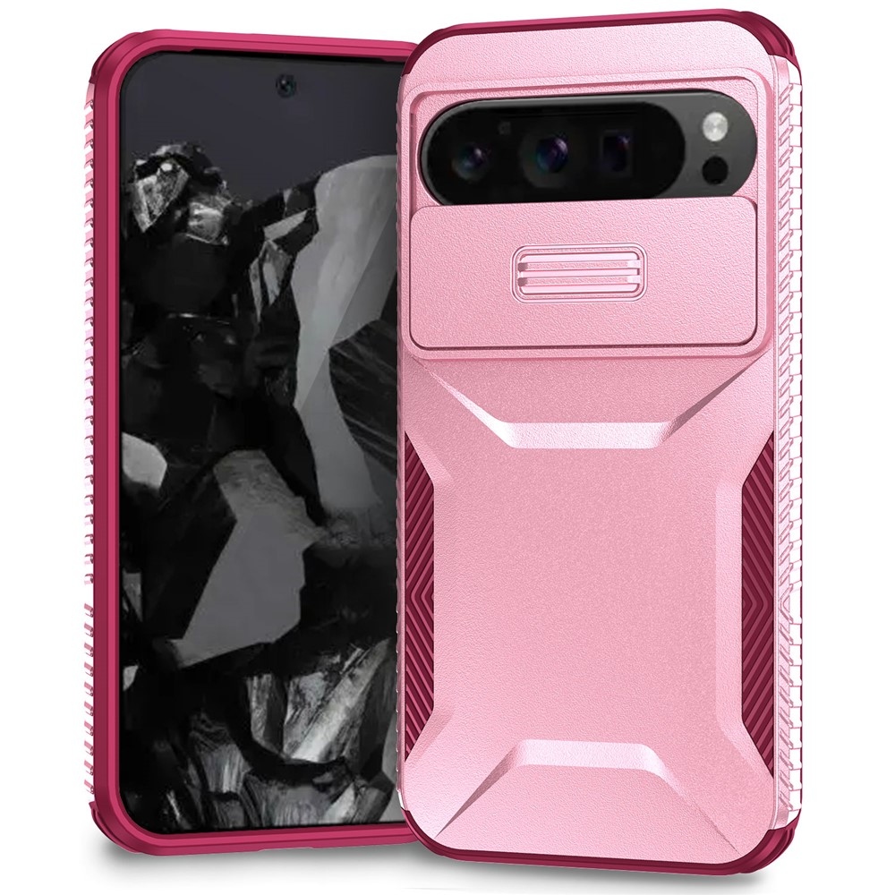 Lid odolný kryt na Google Pixel 10 Pro XL - ružový/vínový