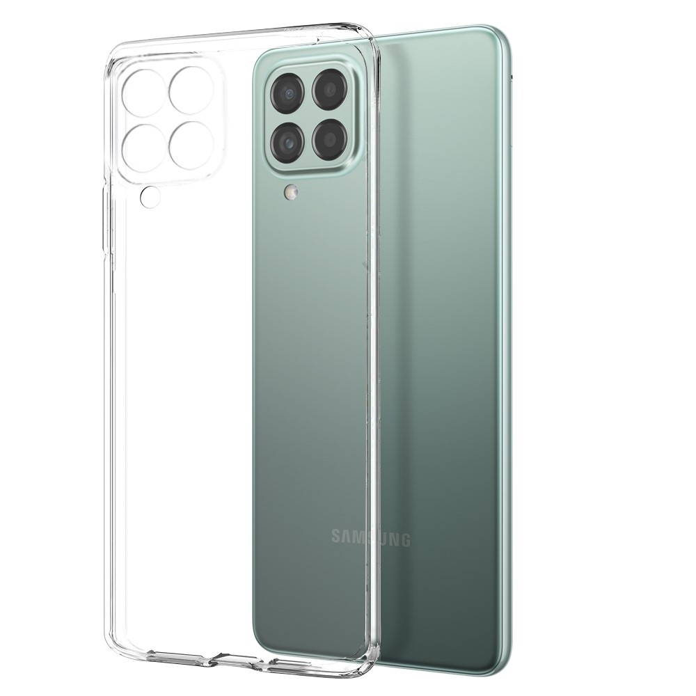 NORTHJO priehľadný gélový obal + tvrdené sklo na Samsung Galaxy M53 5G - priehľadný