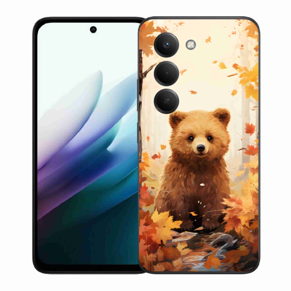 Gélový kryt mmCase na Xiaomi Redmi 15 4G/5G (171mm) - medveď v lese