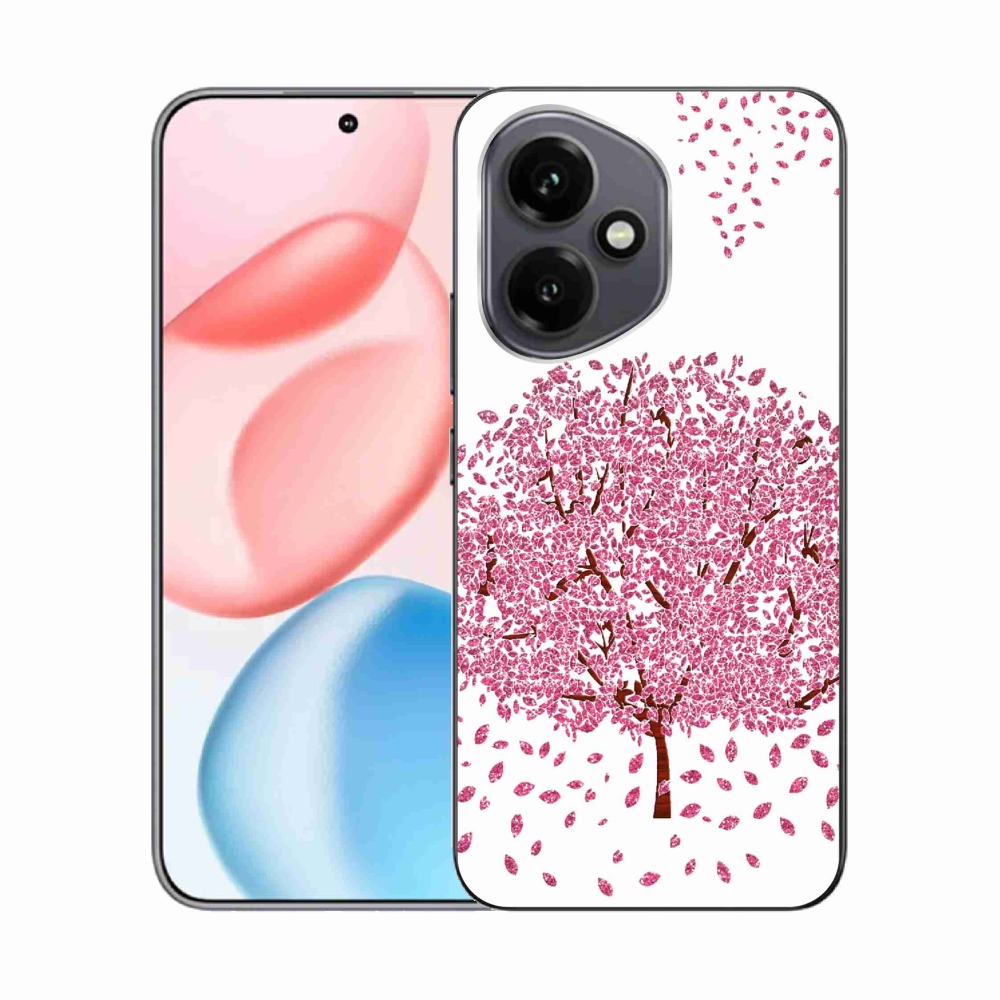 Gélový kryt mmCase na Honor 400 - kreslený strom s listami