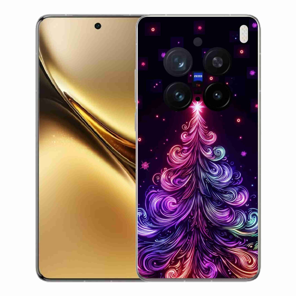 Gélový kryt mmCase na Vivo X200 Pro 5G - neónový vianočný stromček 1