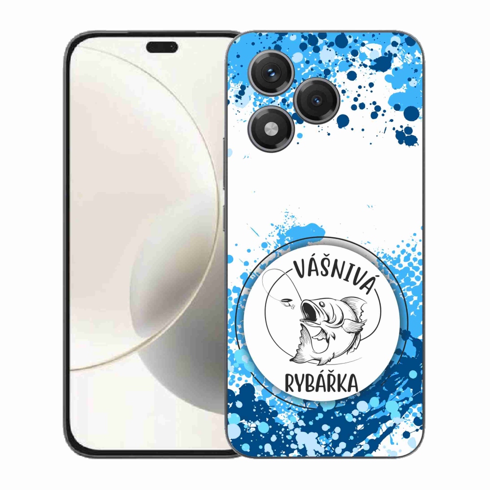 Gélový kryt mmCase na Honor 400 Lite - vášnivá rybárka biele pozadie