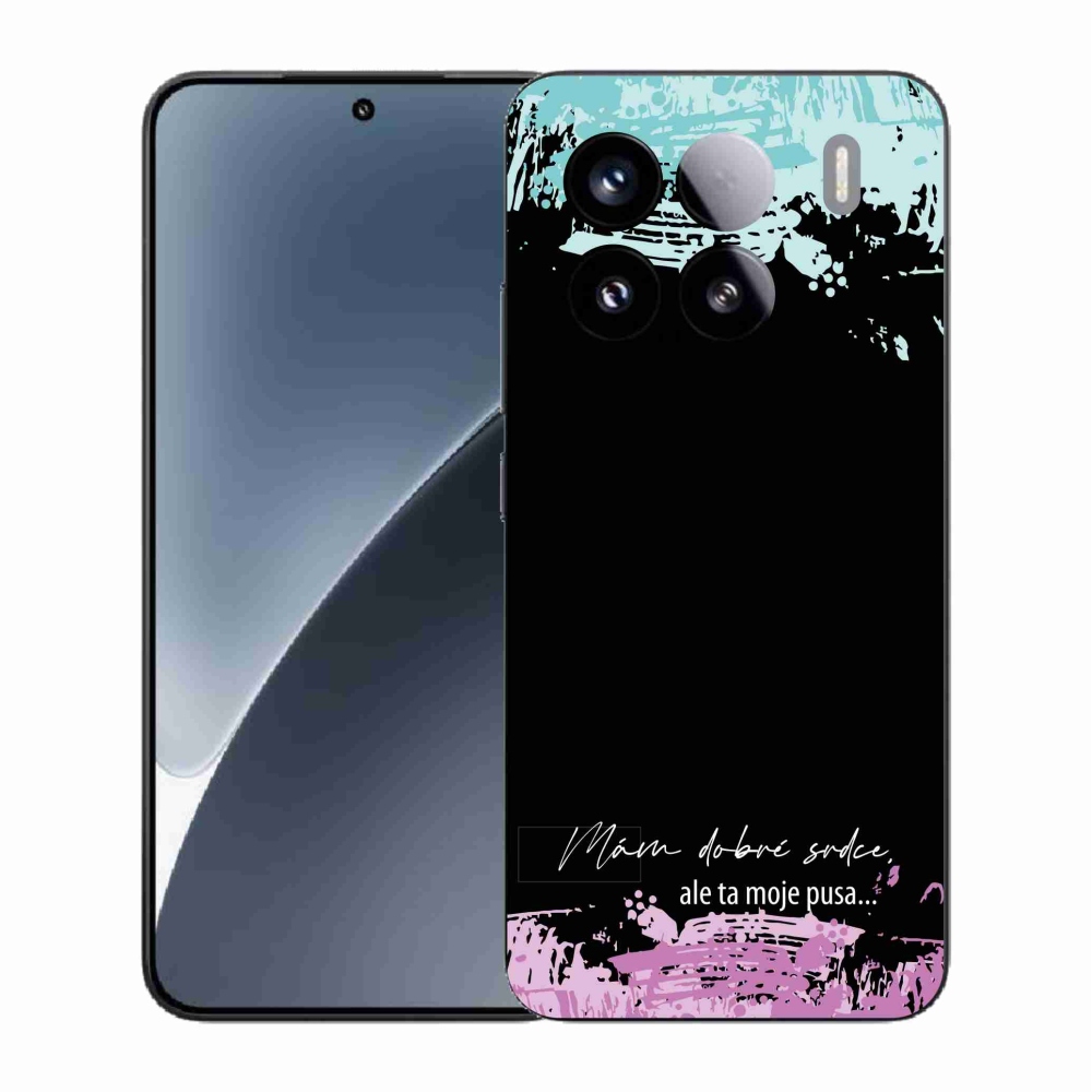 Gélový kryt mmCase na Xiaomi 15 - vtipný text 3 čierne pozadie